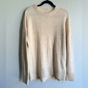 Old Navy so soft medium tall oatmeal speckled sweat sweater